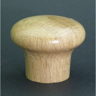 Knob style M 48mm oak lacquered wooden knob